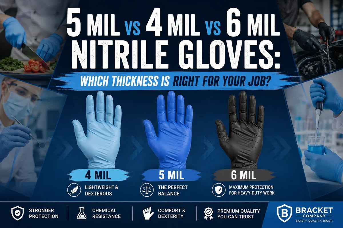 5 Mil vs 4 Mil vs 6 Mil Nitrile Gloves: Which Thickness Is Right for Your Job?