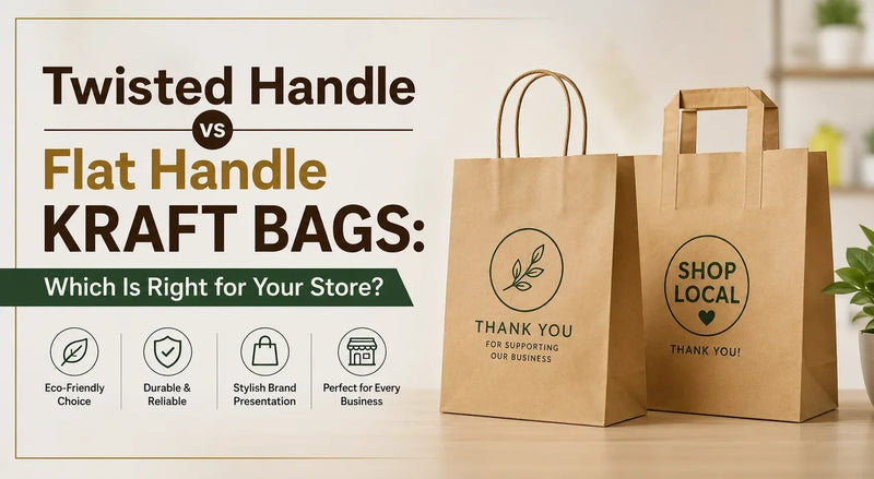 Twisted Handle vs Flat Handle Kraft Bags: Which Is Right for Your Store?