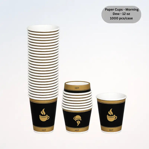 Paper Cups - 12oz (Morning Dew)