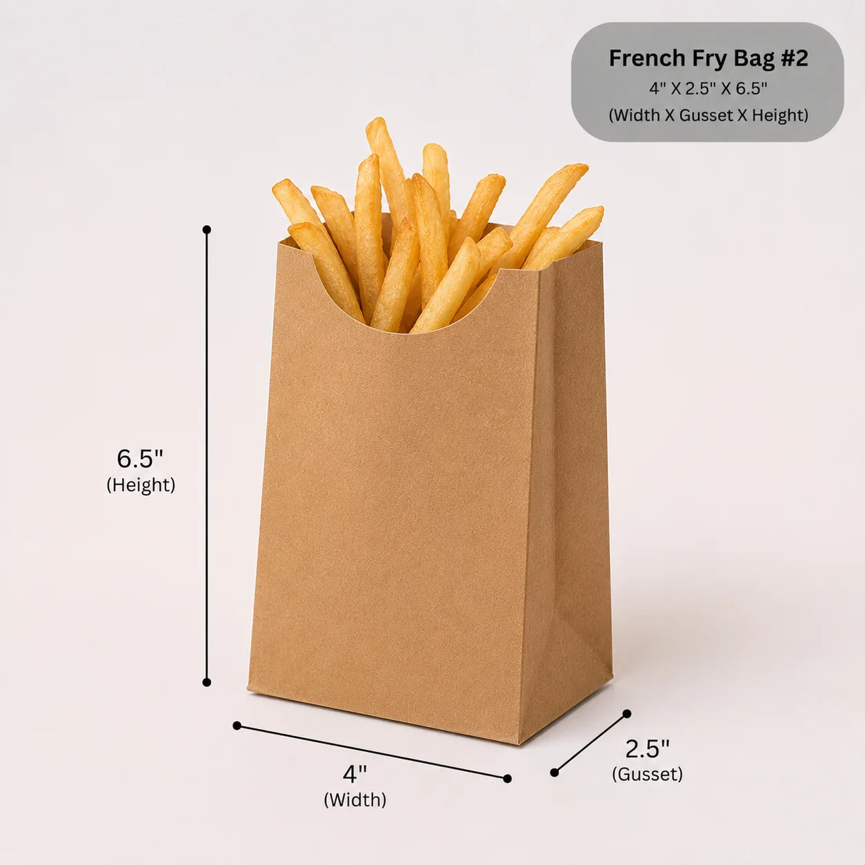 French fries bag # 2 (pack of 250)