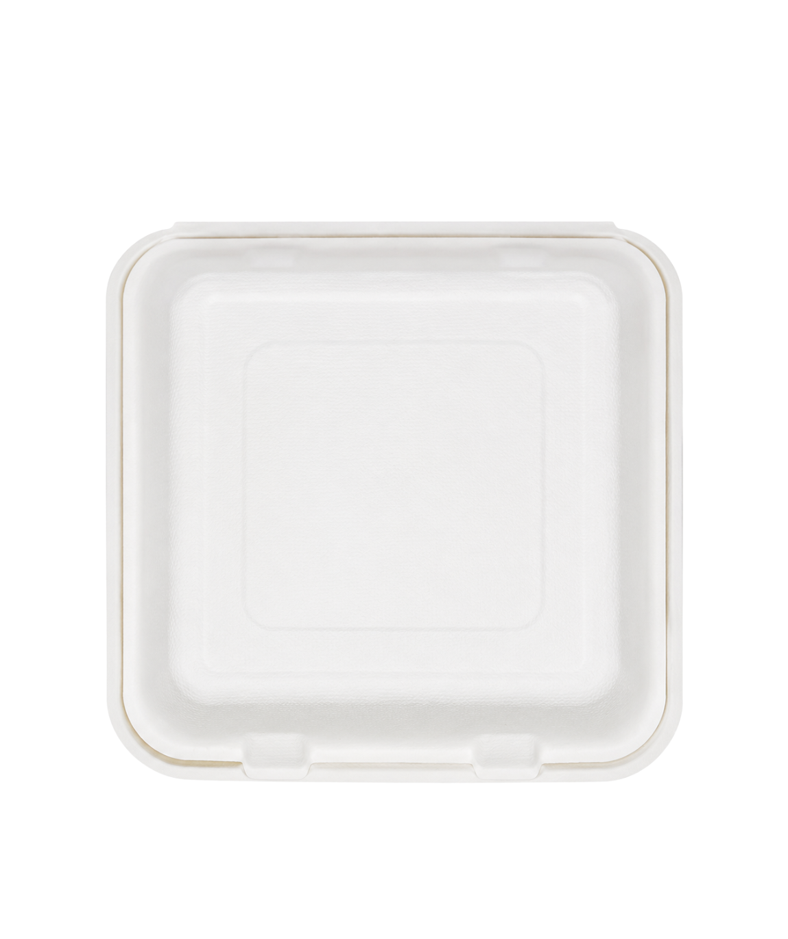 Customised Bagasse Clamshell Container - 9"x 9”x 3”