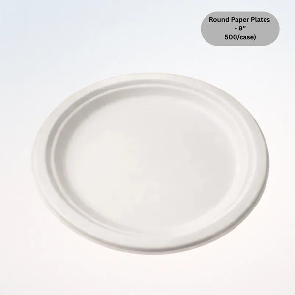 Round Paper Plates - 9”
