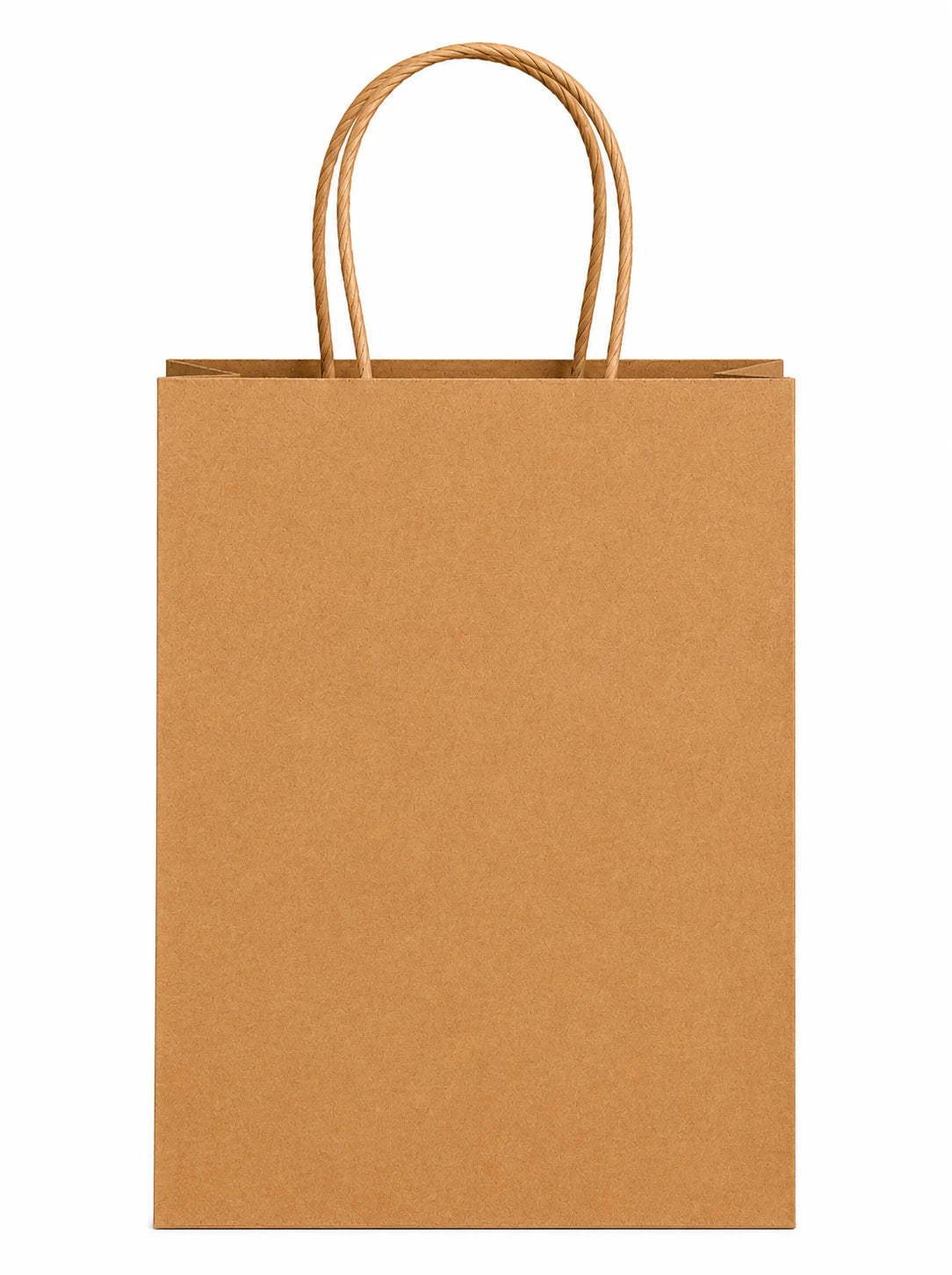 Custom Printed Gem Kraft Paper Bags (5.3" x 3.5" x 8.5") with Twist Handles