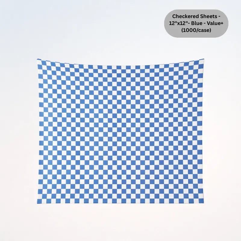 Checkered Sheets - 14"x14"- Black - Value+