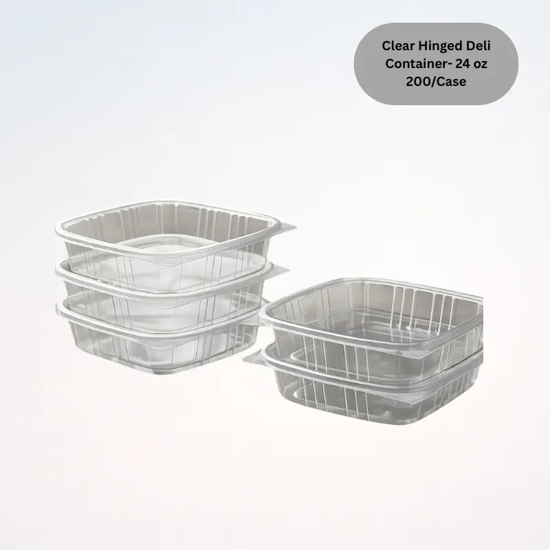 Clear Hinged Deli Container- 8 oz