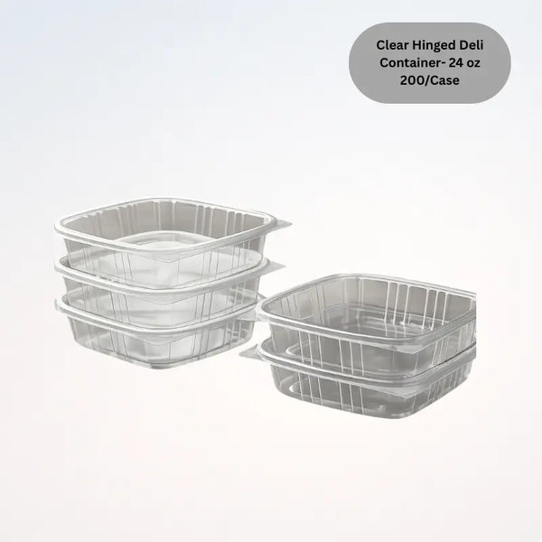 Clear Hinged Deli Container- 8 oz