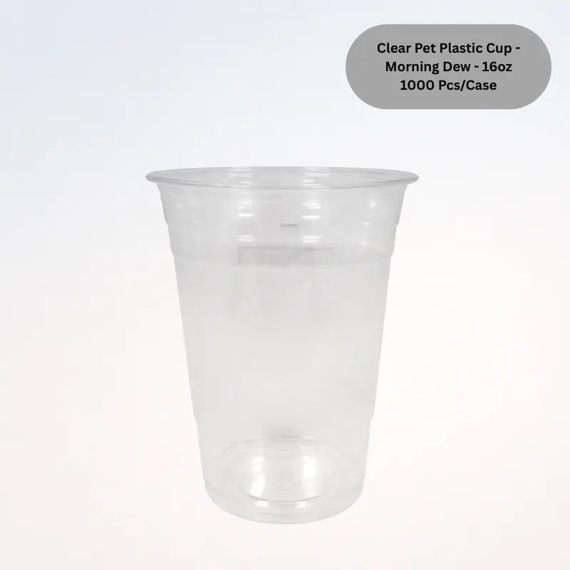 Clear Pet Plastic Cup - Morning Dew - 16oz