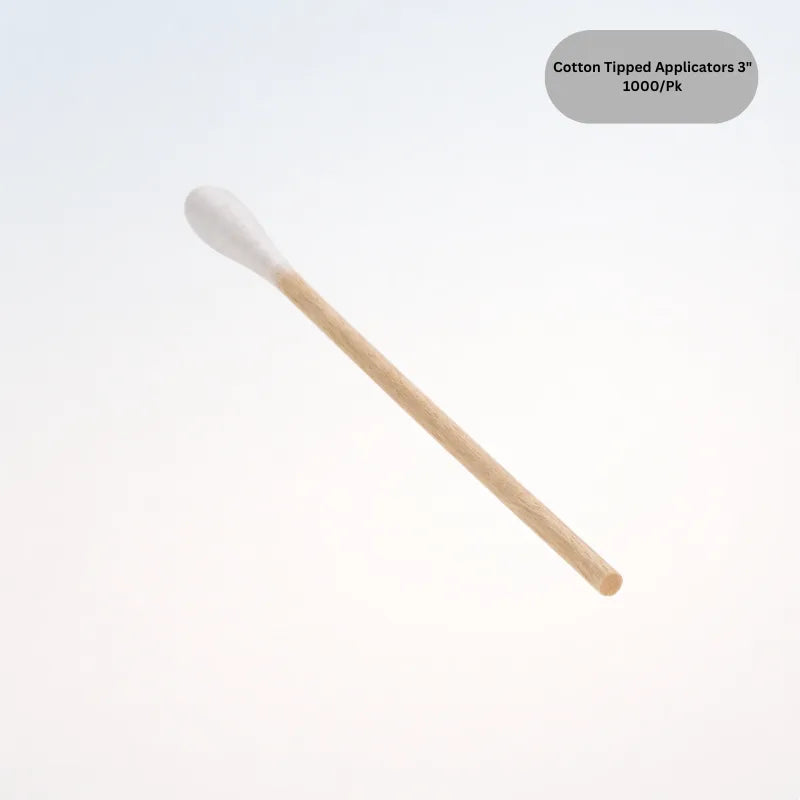 Cotton Tipped Applicators 3" 1000/Pk