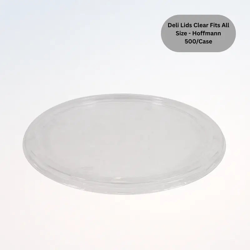 Deli Lids Clear Fits All Size - Hoffmann