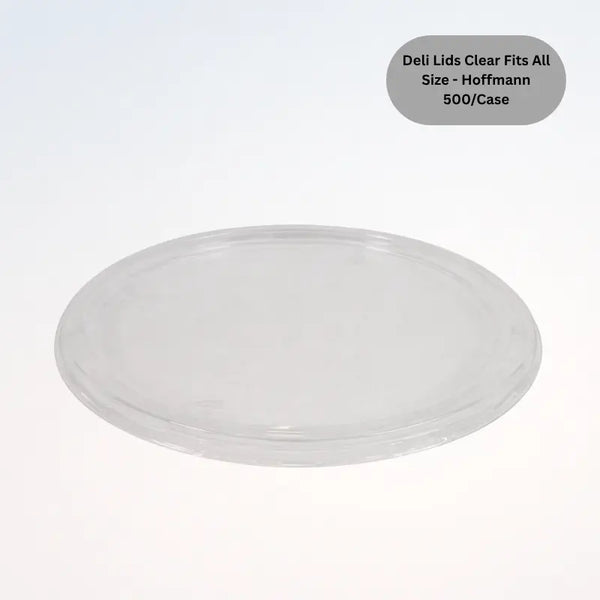 Deli Lids Clear Fits All Size - Hoffmann