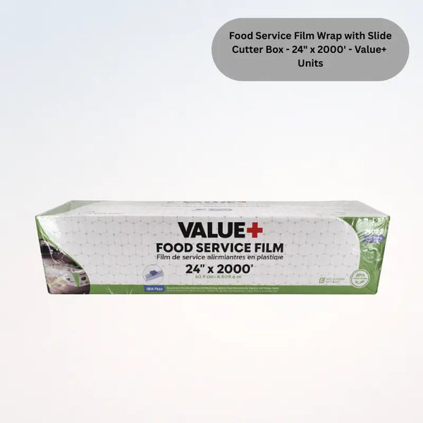 Food Service Film Wrap with Slide Cutter Box - 24