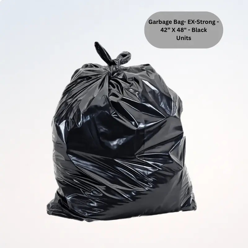Garbage Bag- EX-Strong - 42” X 48" - Black