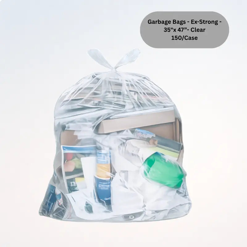 Garbage Bags - Ex-Strong - 35x 47”- Clear