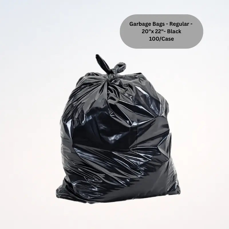 Garbage Bags - Regular - 20"x 22"- Black