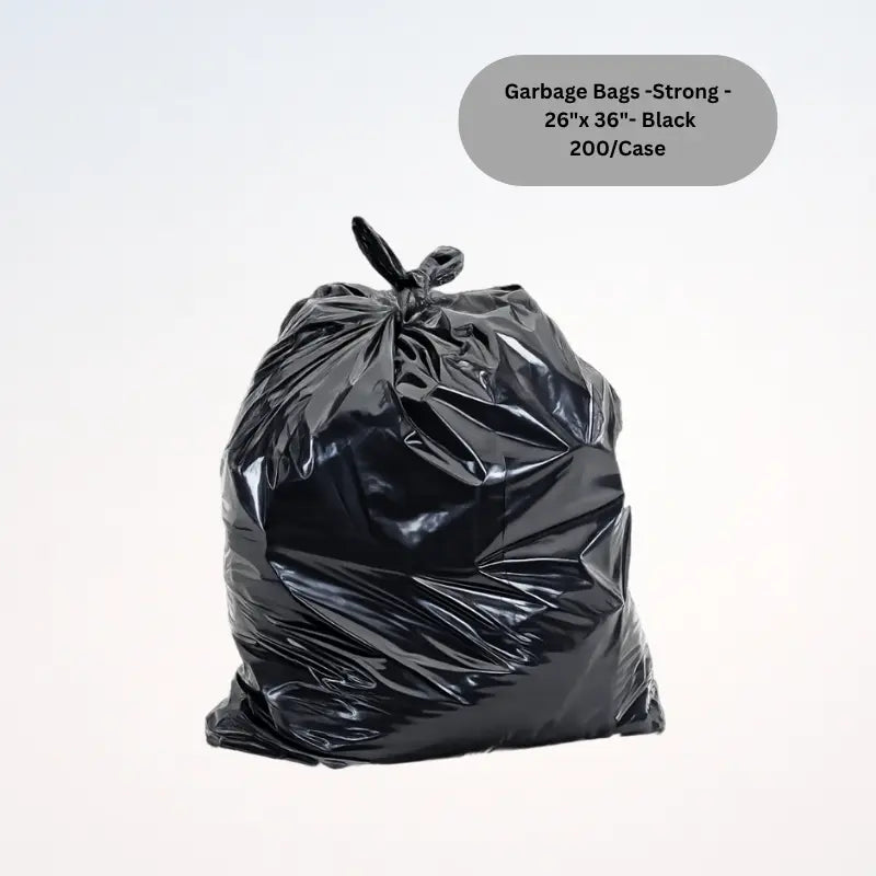 Garbage Bags -Strong - 26"x 36"- Black