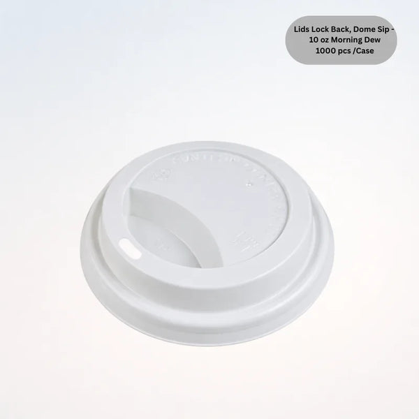 Lids Lock Back, Dome Sip - 10 oz Morning Dew