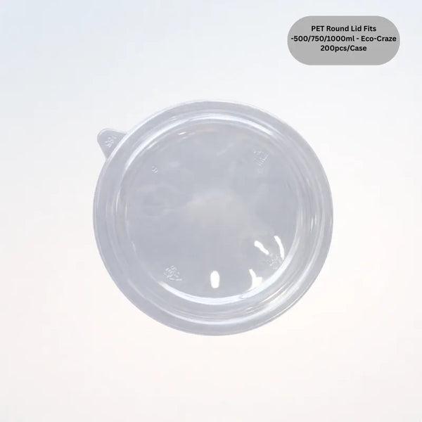 PET Round Lid Fits -500/750/1000ml - Eco-Craze