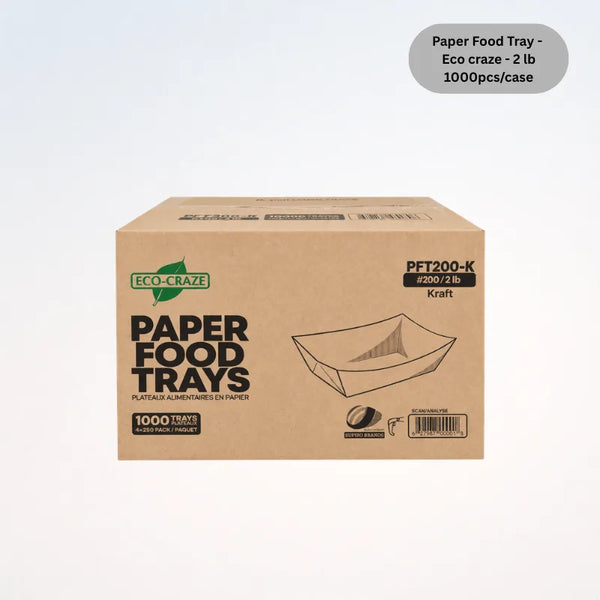 Paper Food Tray - Eco craze - 2 lb