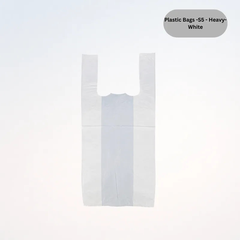 Plastic Bags -S5 - Heavy- White