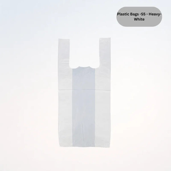 Plastic Bags -S5 - Heavy- White