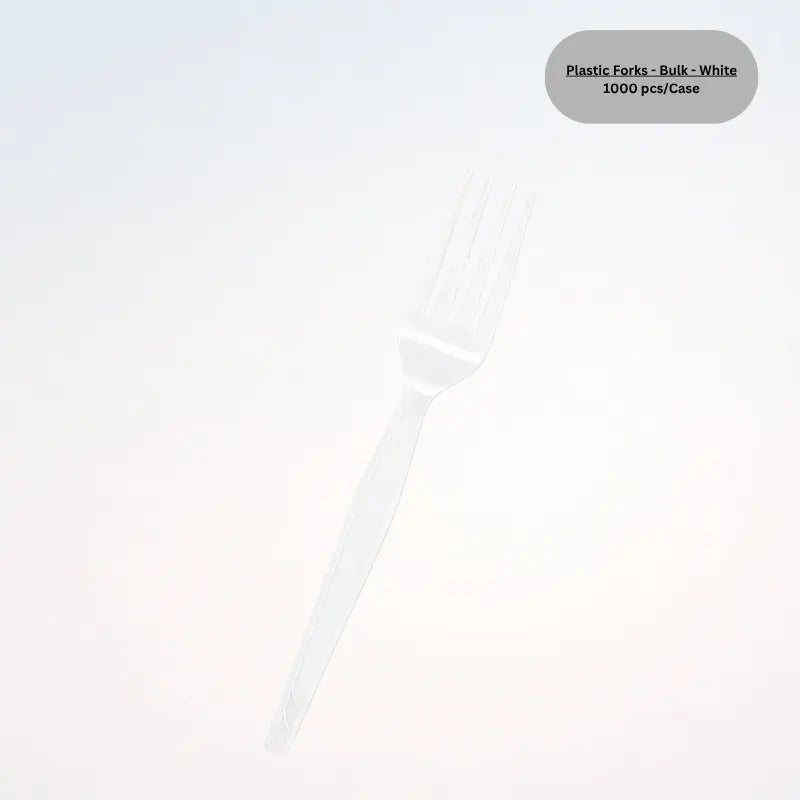 Plastic Forks - Bulk - White