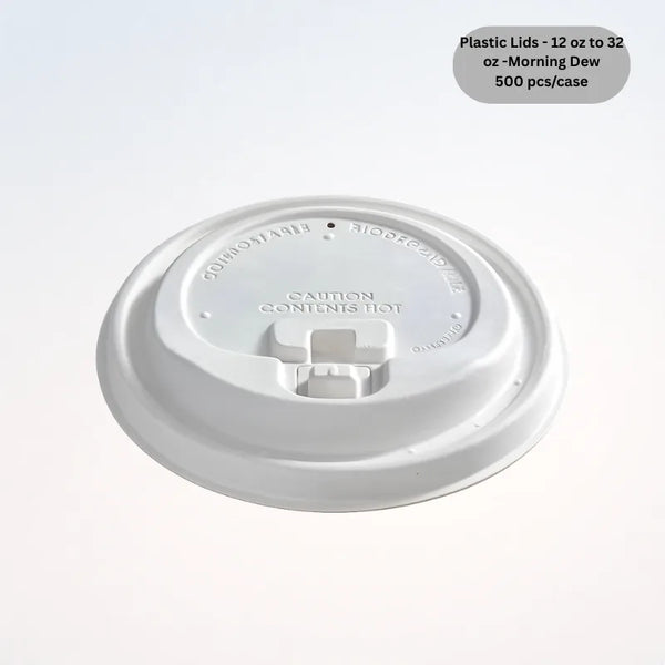 Plastic Lids - 12 oz to 32 oz -Morning Dew