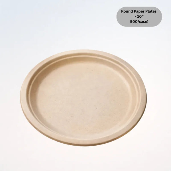 Round Paper Plates - 10”