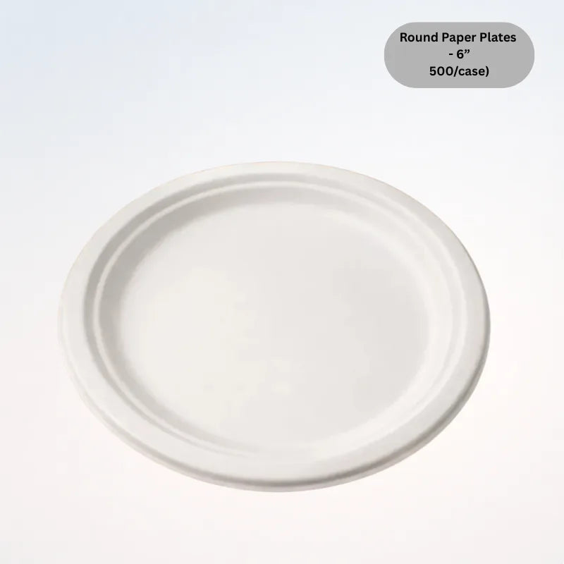Round Paper Plates - 6”