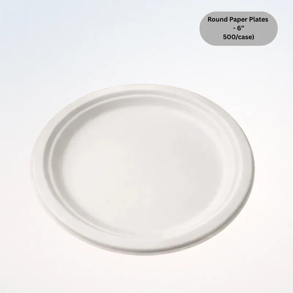 Round Paper Plates - 6”
