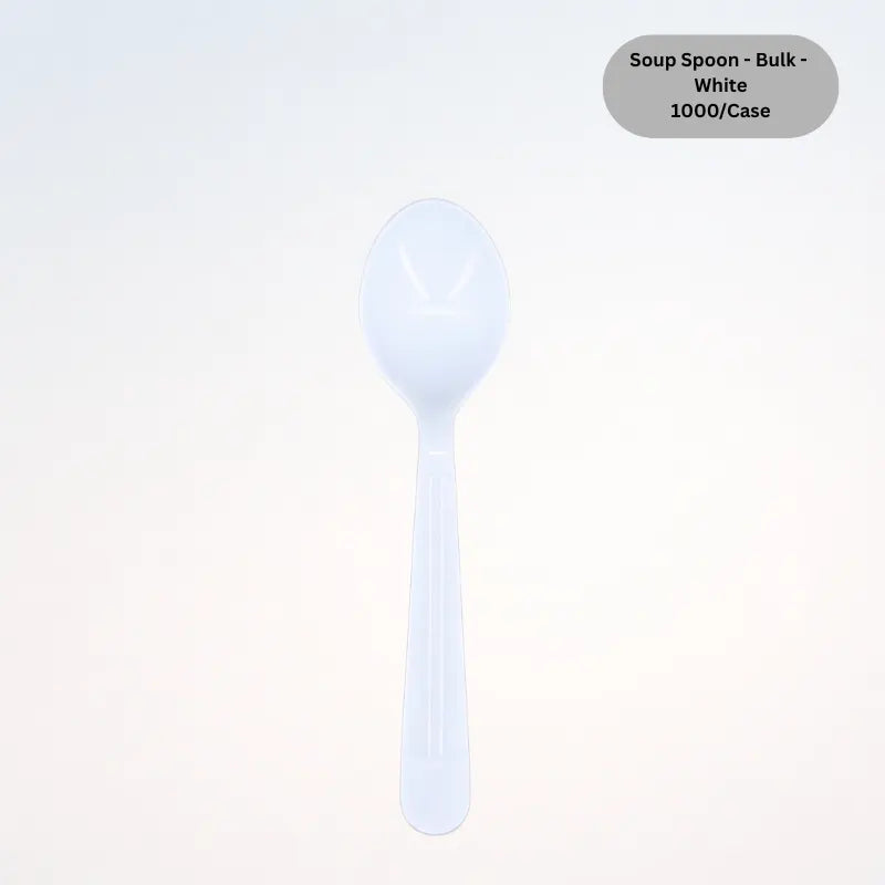 Soup Spoon - Bulk - White