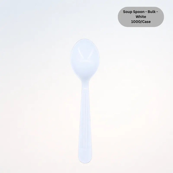 Soup Spoon - Bulk - White