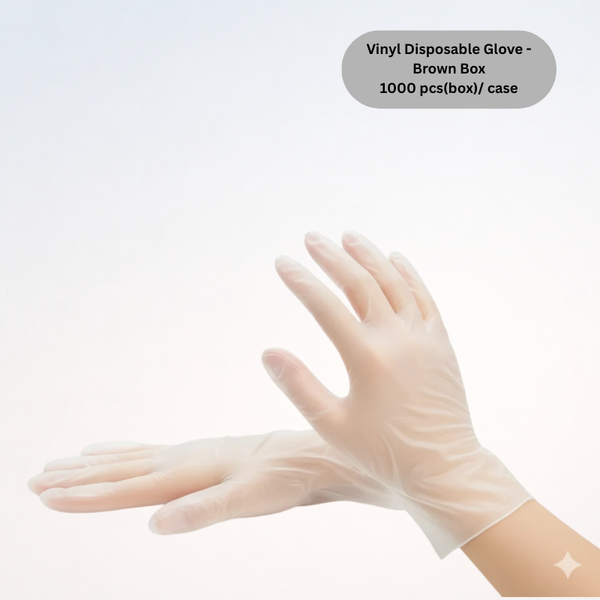 Vinyl Disposable Glove - Brown Box