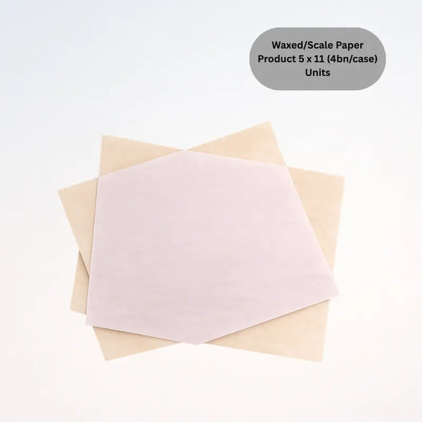 Waxed/Scale Paper Product 5 x 11 (4bn/case)