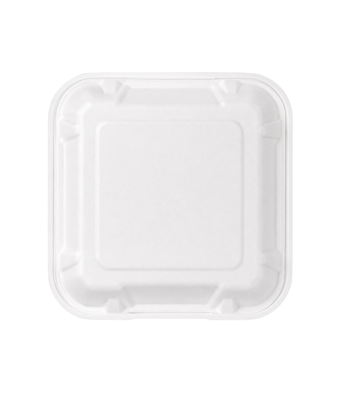 Customised Bagasse Clamshell Container - 8*8