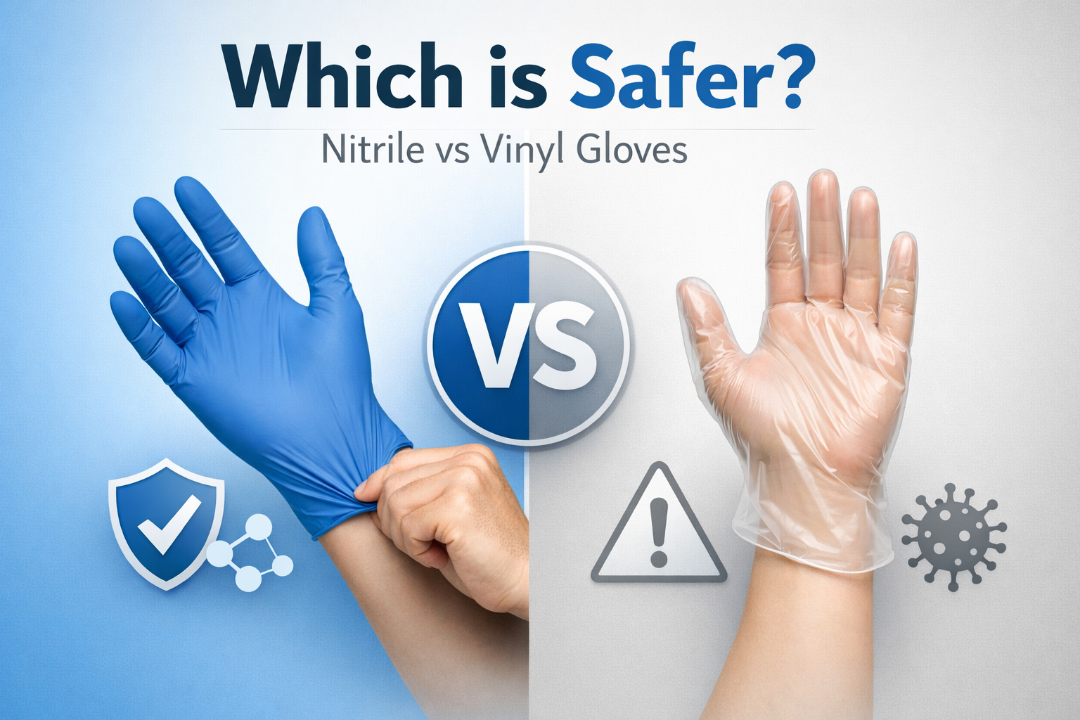 Which Is Safer Nitrile or Vinyl Gloves? A Complete Safety & Industry Comparison in Canada