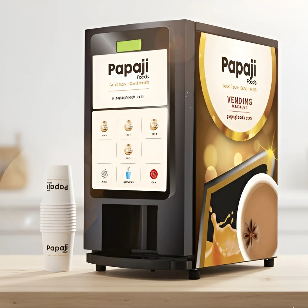 [1 Unit] 4 Options Direct line Hot Beverage Vending machine