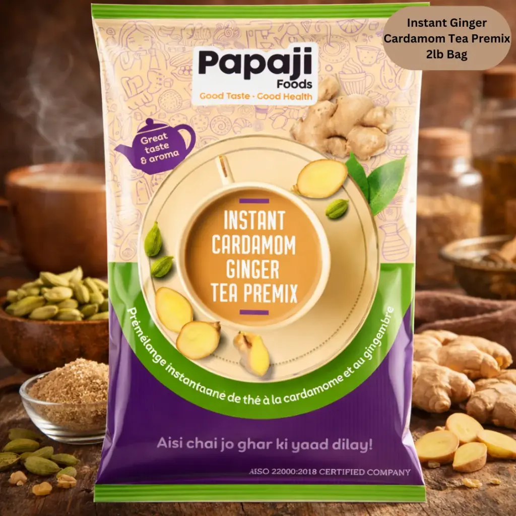 [DEFAULT100] Instant Ginger Cardamom Tea Premix 2lb Bag