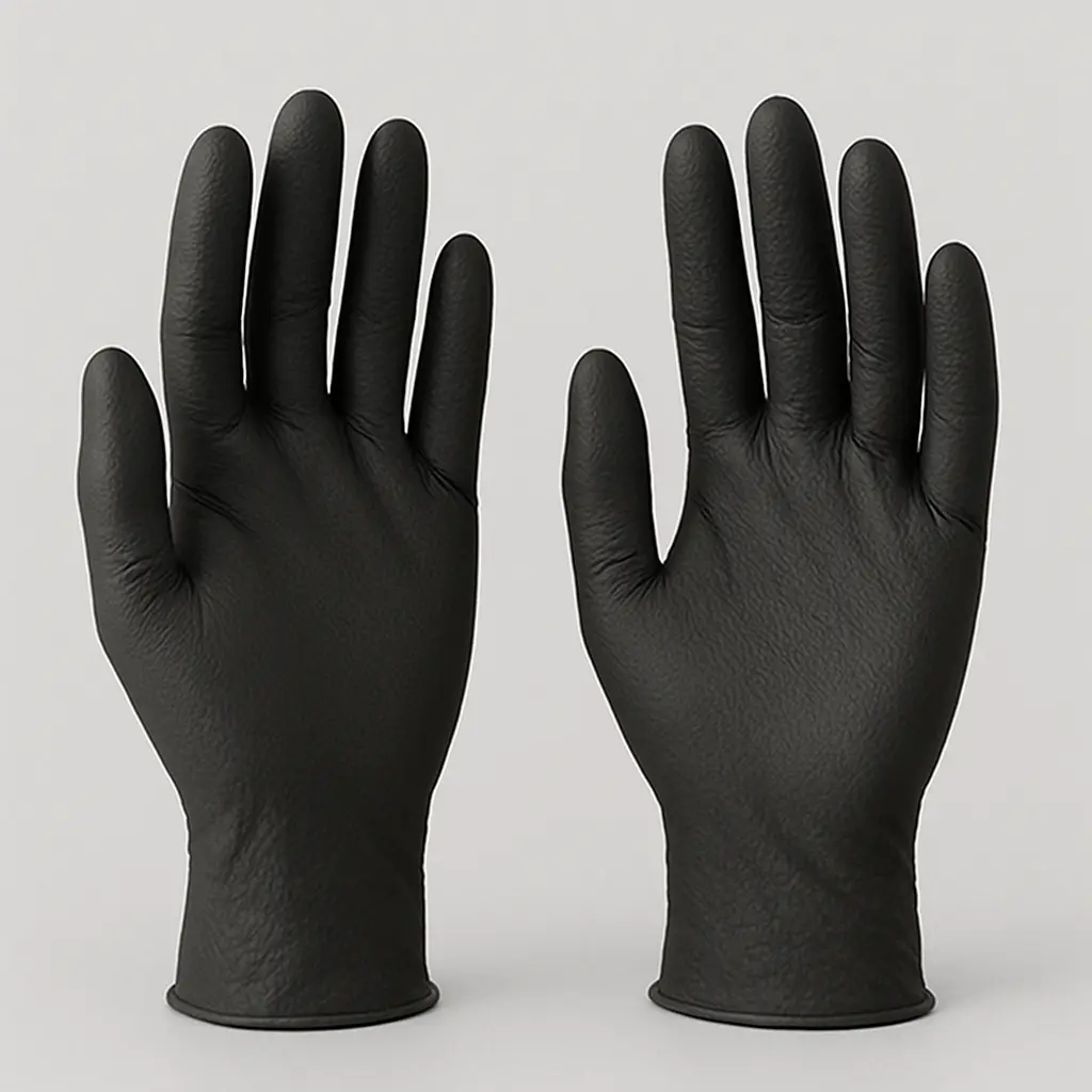 Black Nitrile Exam Gloves - 5 Mil TouchFlex