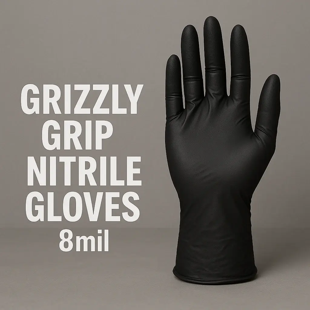 Grizzly Grip Nitrile Gloves (8mil)