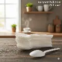 Tea Spoons Bulk White