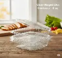 Clear Hinged Deli Container - 8 oz