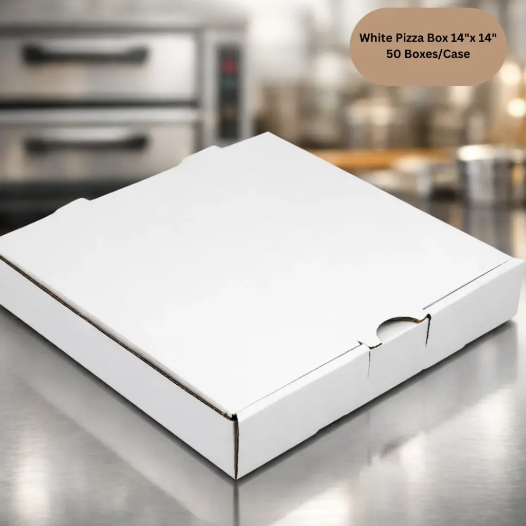 White Pizza Box 14"x 14"