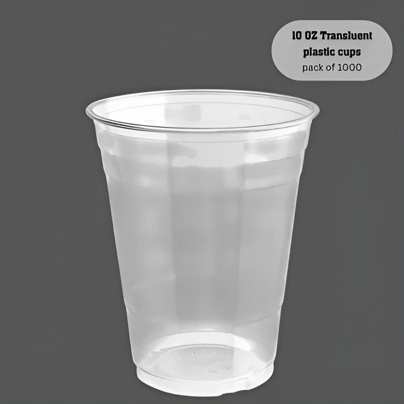 10 oz Translucent Plastic Cups