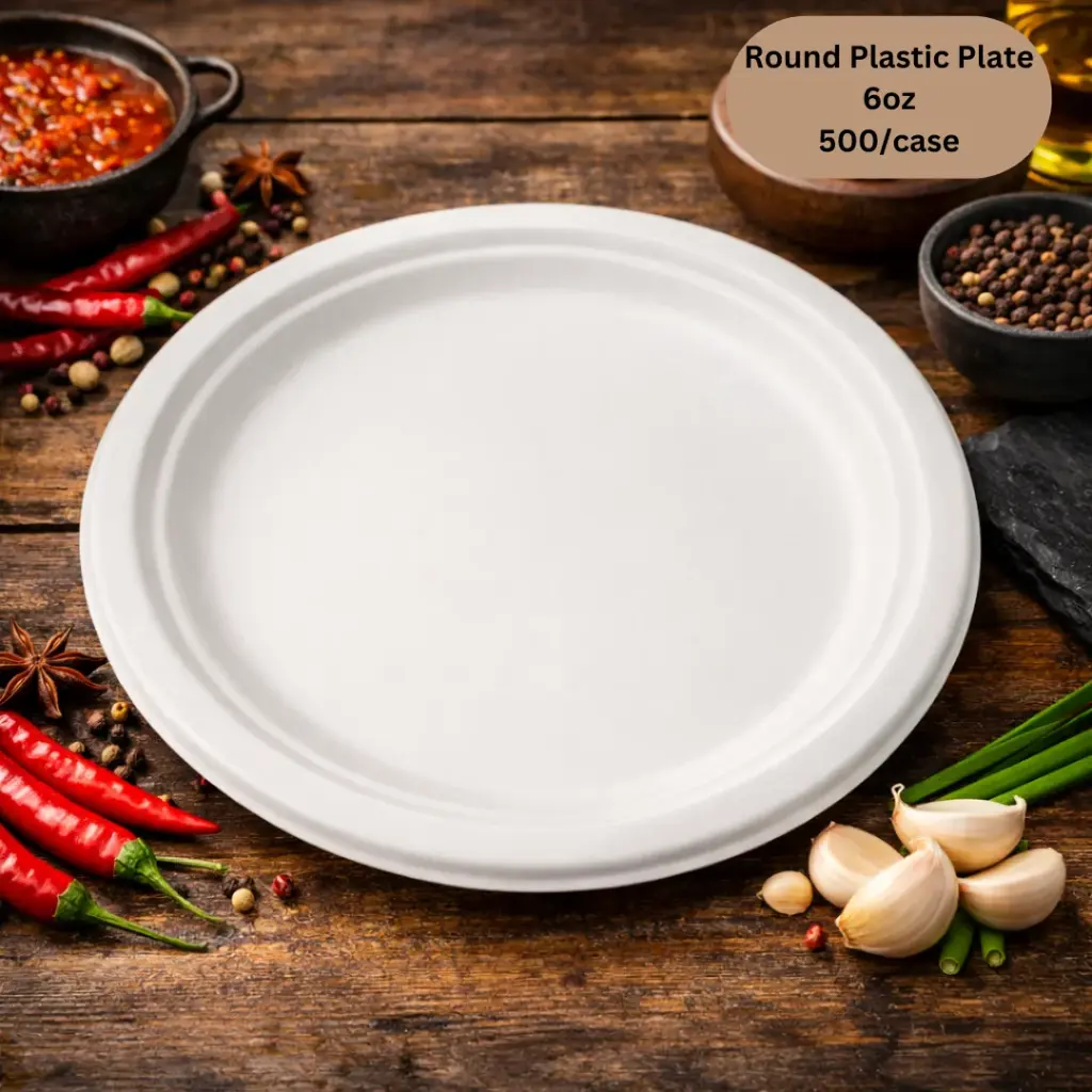 Round Paper Plates - 6' 