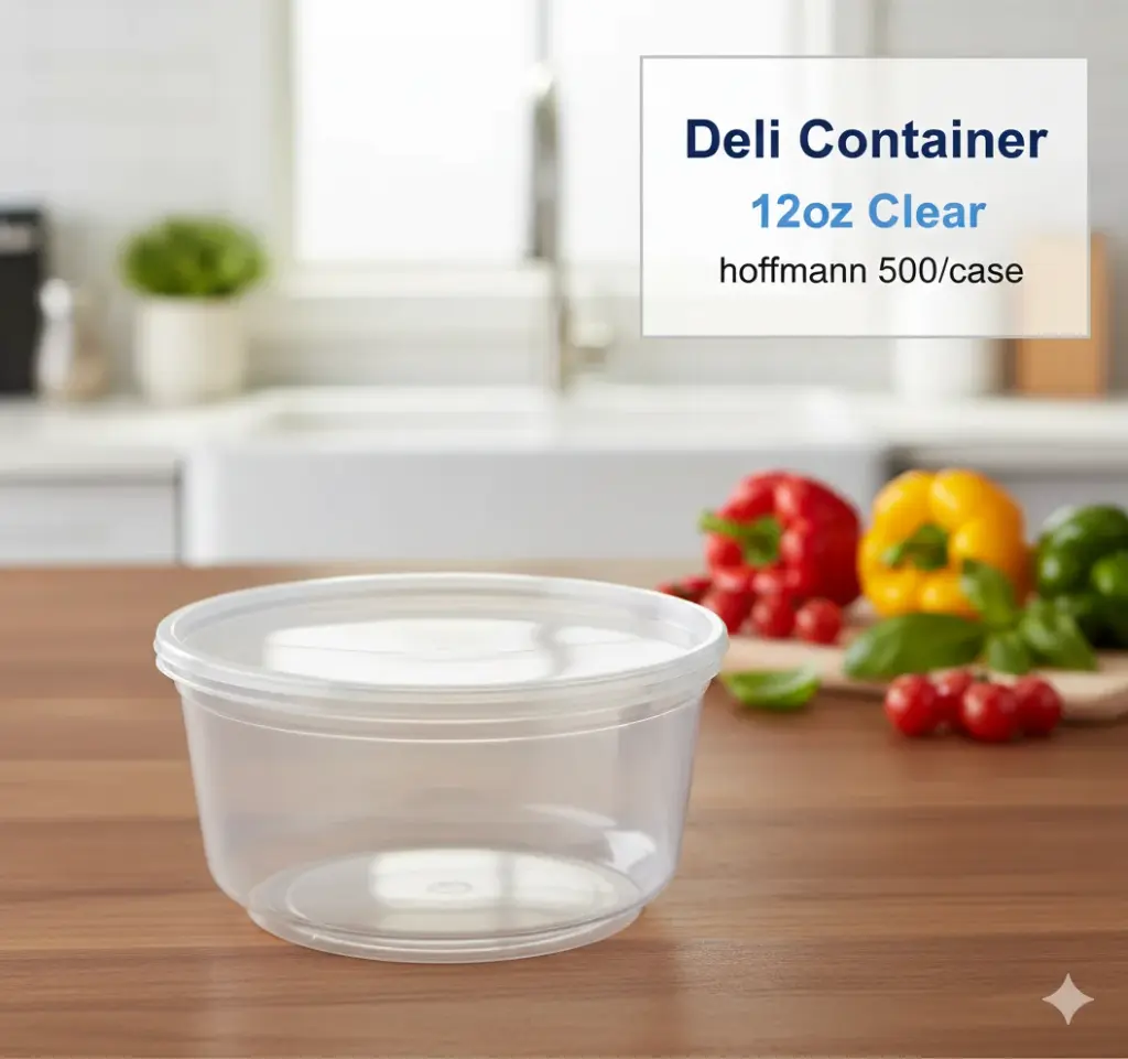 Deli Container 12oz Clear - Hoffmann