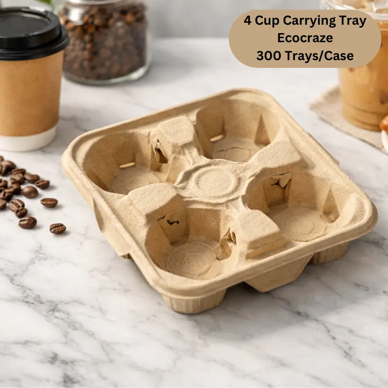 4 Cup Carrying Tray -Eco craze