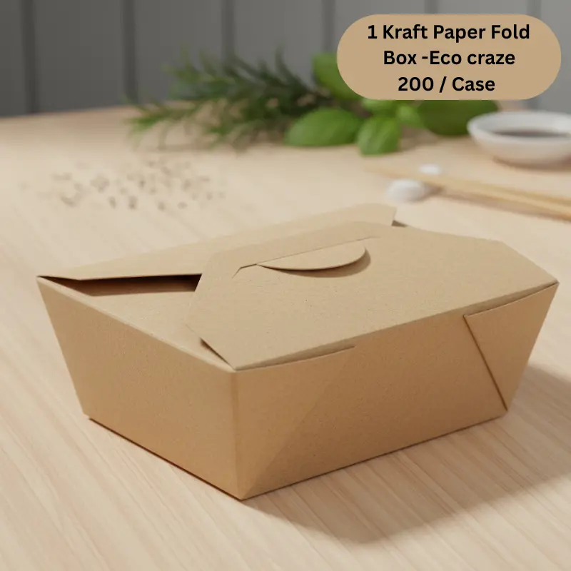 [KPFB01] 1 Kraft Paper Fold Box -Eco craze   