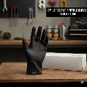 Grizzly Grip Black Nitrile Gloves (6mil)