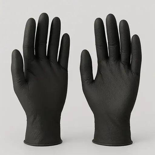 Black Nitrile Exam Gloves 