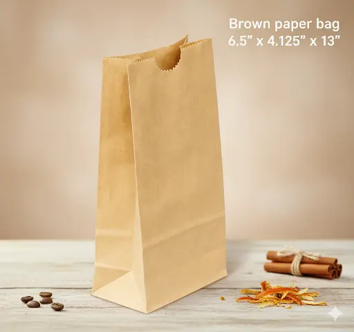 #10 Paper Bags 6½" x 4⅛" x 13